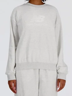New Balance SPORT ESSENTIALS LOGO CREW Felpa girocollo da donna