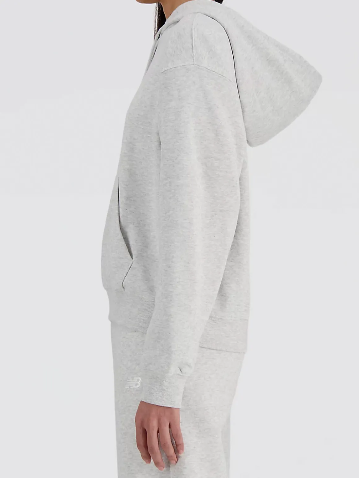 New Balance SPORT ESSENTIALS LOGO HOODIE Felpa donna con cappuccio