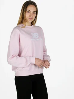 New Balance SPORT ESSENTIALS LOGO CREW Felpa girocollo da donna