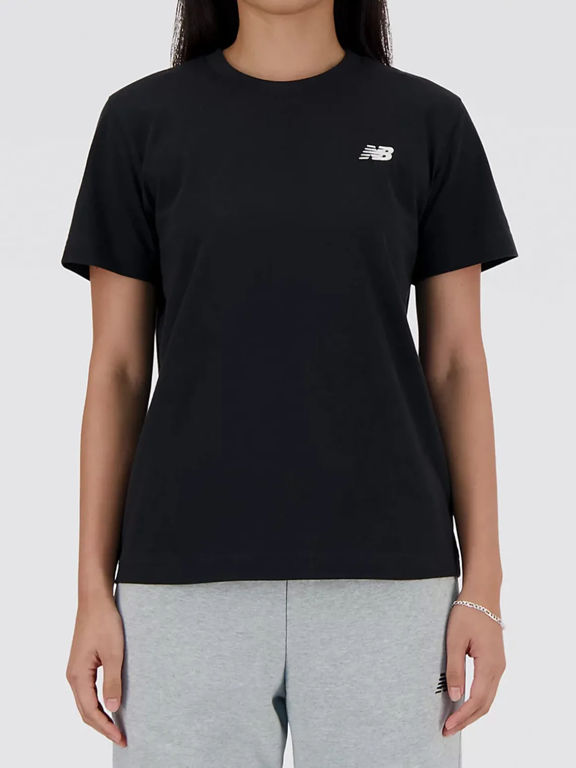 New Balance SPORT ESSENTIALS SMALL LOGO T-shirt donna - nero