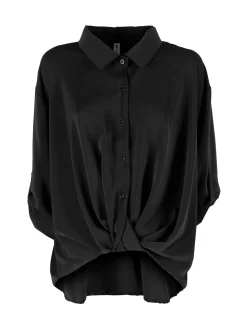 New Collection Camicia donna oversize con spalle cadenti