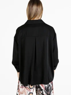 New Collection Camicia donna oversize con spalle cadenti