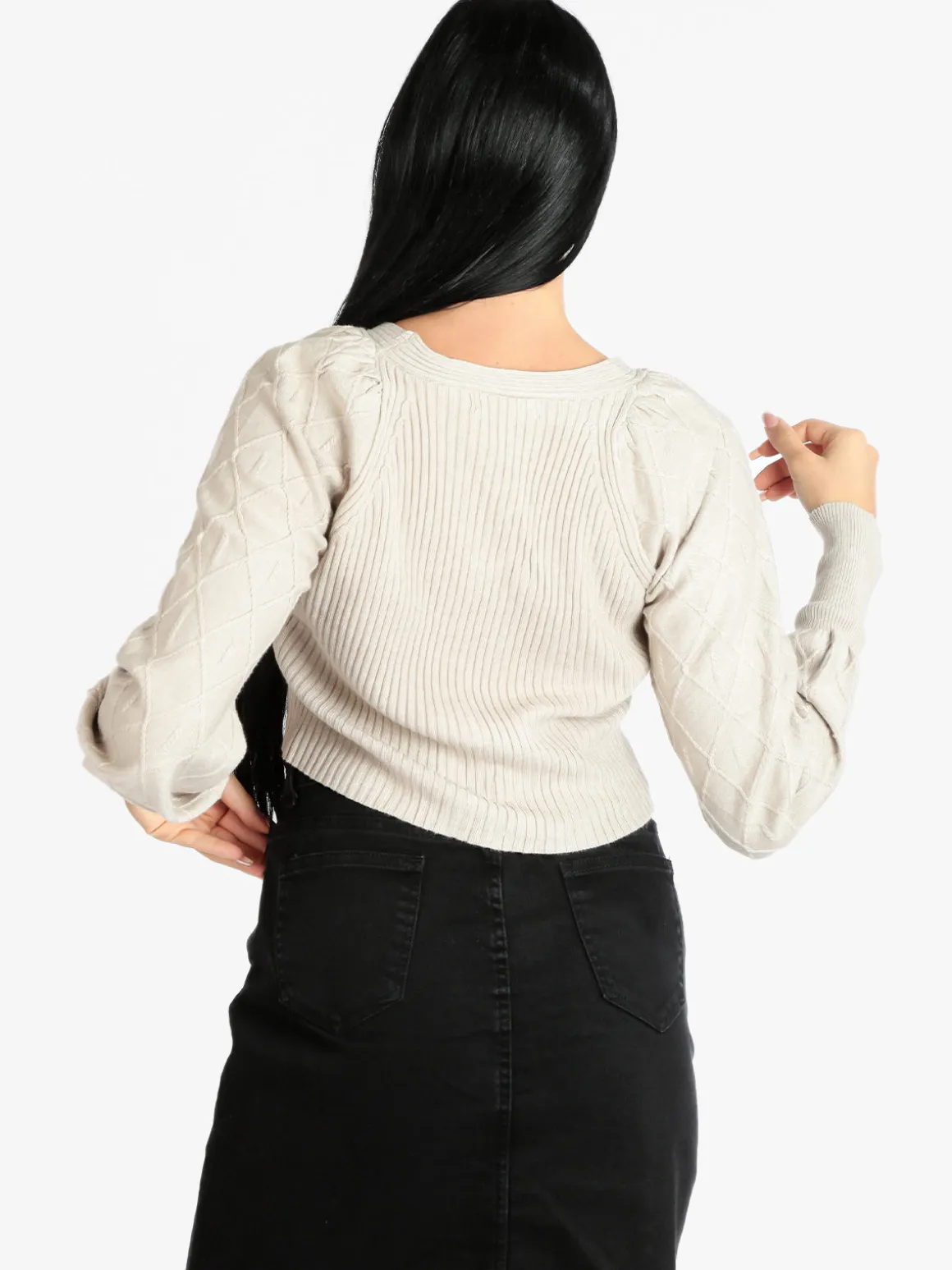 New Collection Cardigan donna modello cropped
