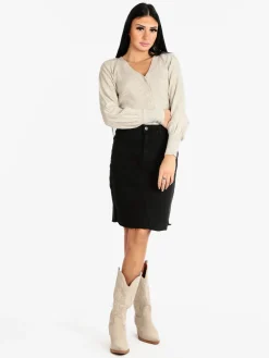 New Collection Cardigan donna modello cropped