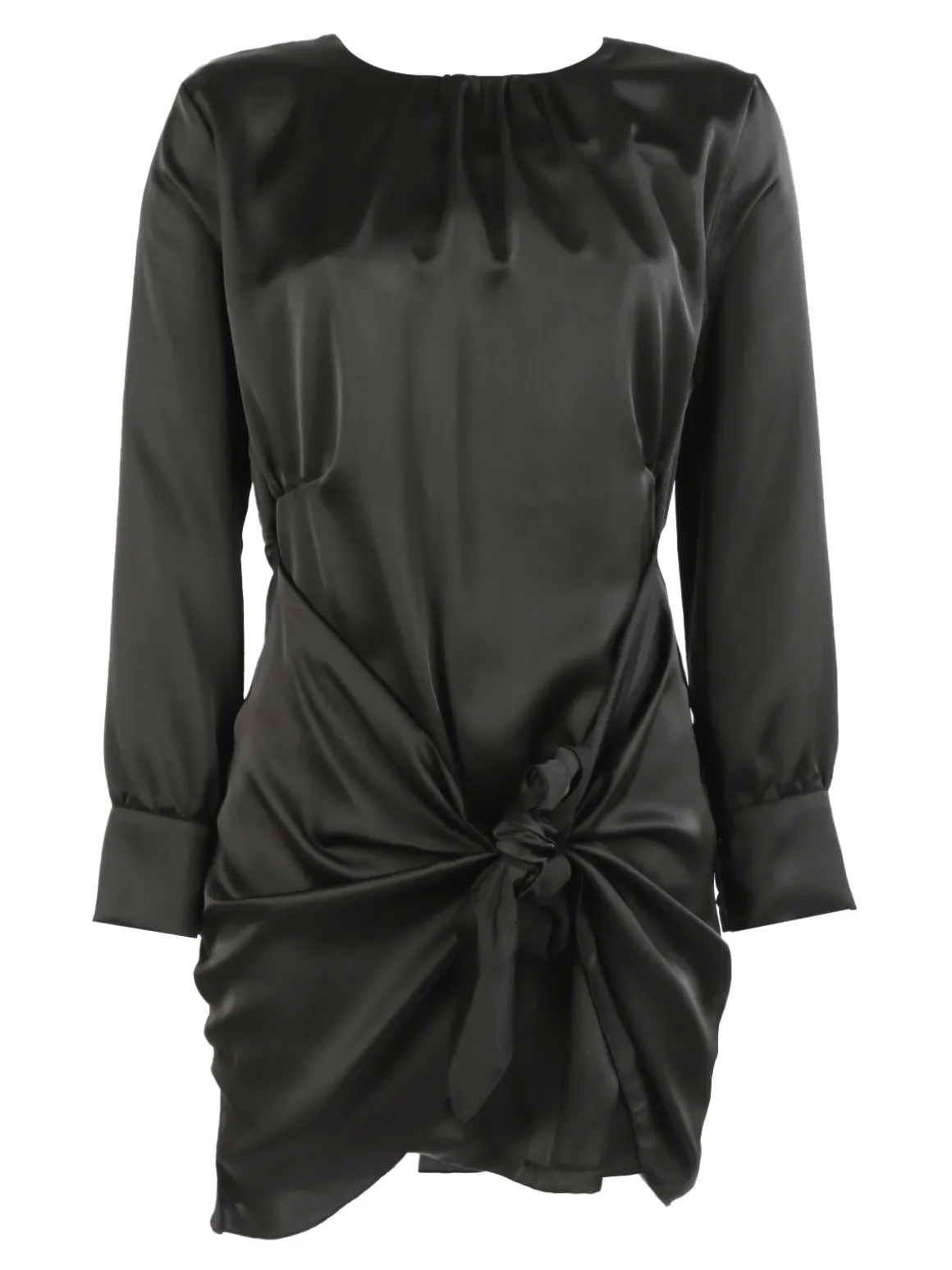 New Collection Vestito donna in raso manica lunga