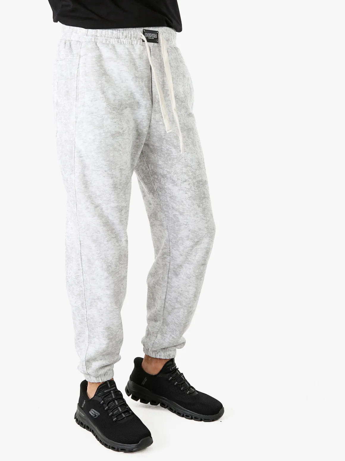 New Dream Pantaloni sportivi da uomo con coulisse ed elastico sul finale - grigio chiaro