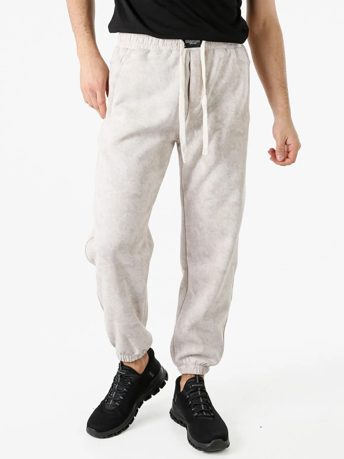 New Dream Pantaloni sportivi da uomo con coulisse ed elastico sul finale - beige