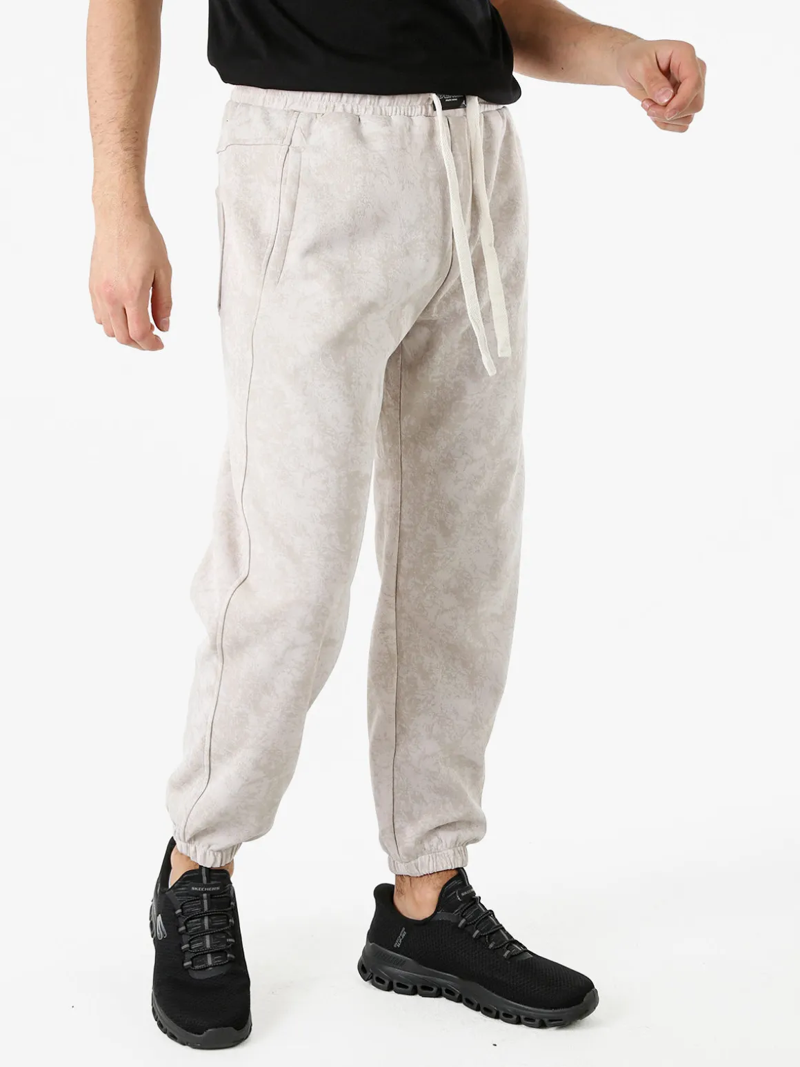 New Dream Pantaloni sportivi da uomo con coulisse ed elastico sul finale - beige