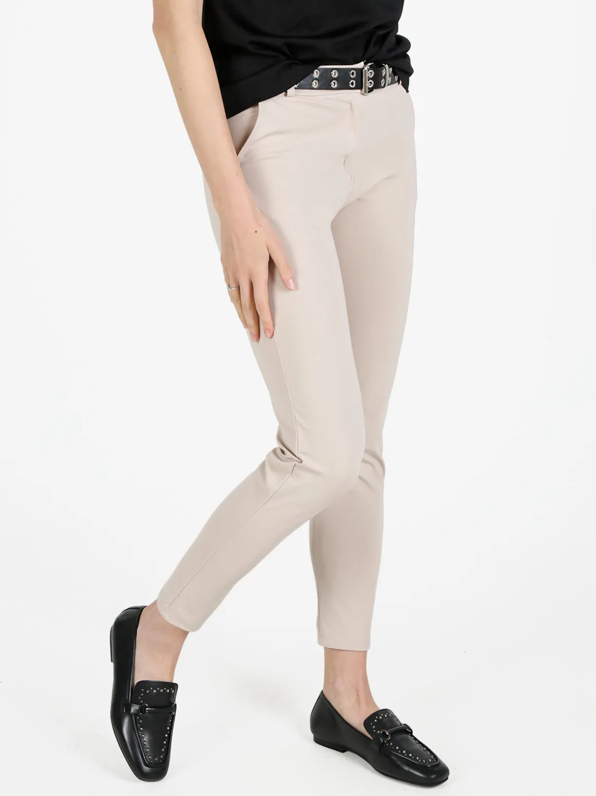 New Gj Pantalone casual da donna con cintura