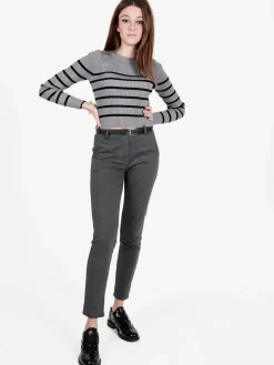 New Gj Pantaloni donna con cintura