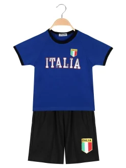 New Kids Completo corto da bambino Italia con t-shirt e bermuda