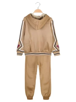 New Kids Completo sportivo 2 pezzi da bambino con cappuccio e zip
