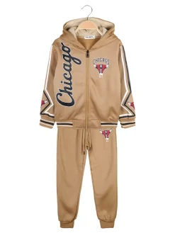 New Kids Completo sportivo 2 pezzi da bambino con cappuccio e zip