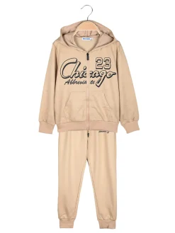 New Kids Completo tuta da ragazzo con cappuccio e zip