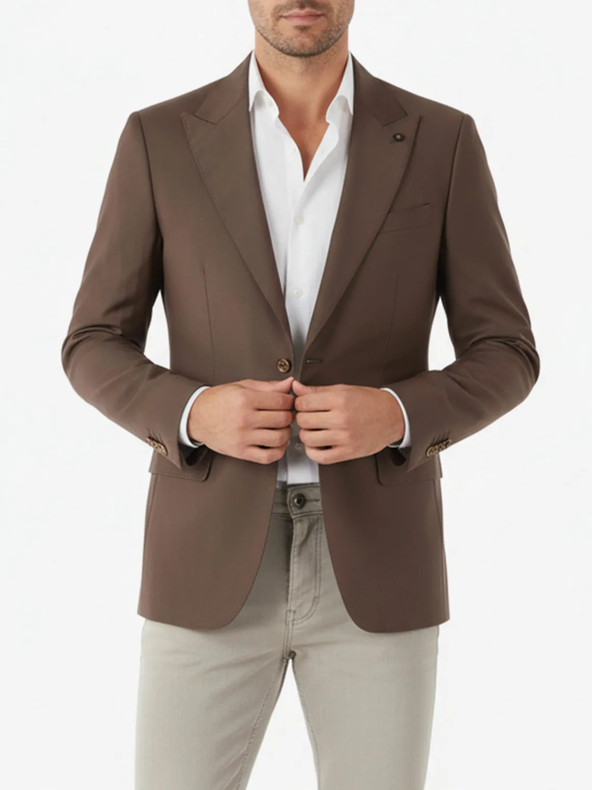 New Marshll Blazer casual da uomo - marrone