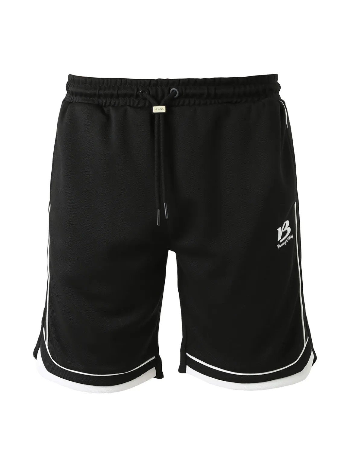 New Mentality Bermuda da uomo con coulisse - nero