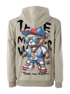 New Mentality Felpa da uomo con cappuccio - khaki