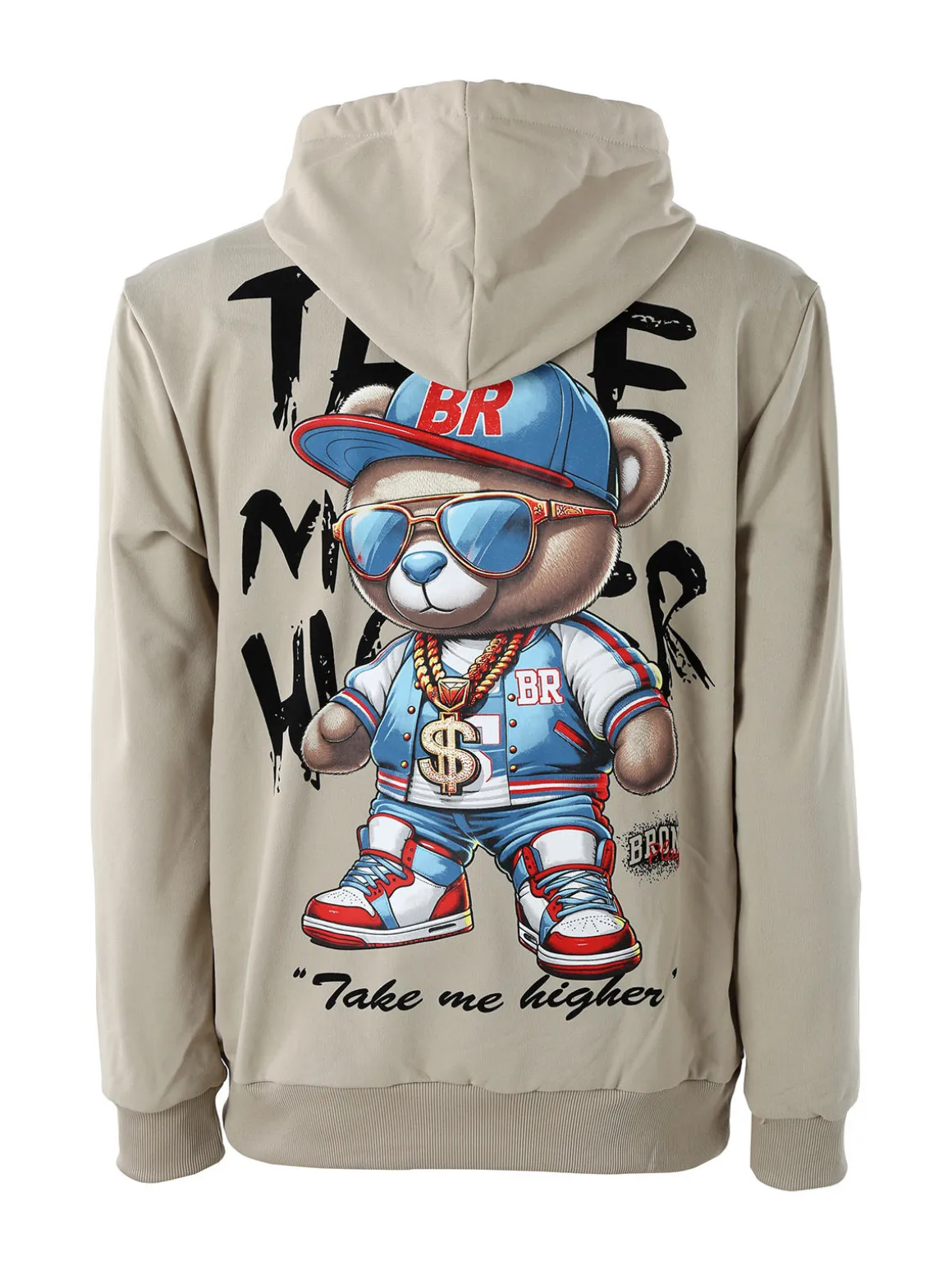 New Mentality Felpa da uomo con cappuccio - khaki