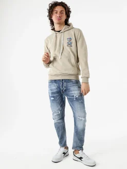 New Mentality Felpa da uomo con cappuccio - khaki