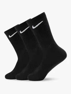 Nike Confezione da 3 paia di calze tennis unisex con logo - nero
