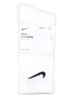 Nike Confezione da 3 paia di calze tennis unisex con logo - bianco