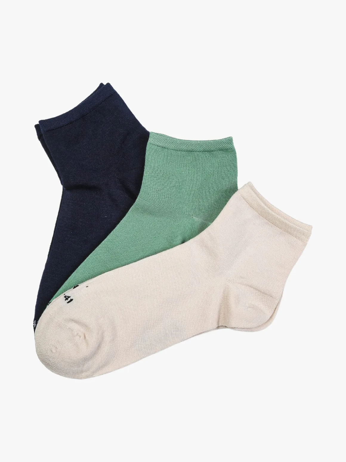 North Pole Confezione da 3 paia di calze corte da donna in bamboo
