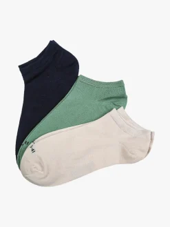 North Pole Confezione da 3 paia di calze sneakers da donna in bamboo