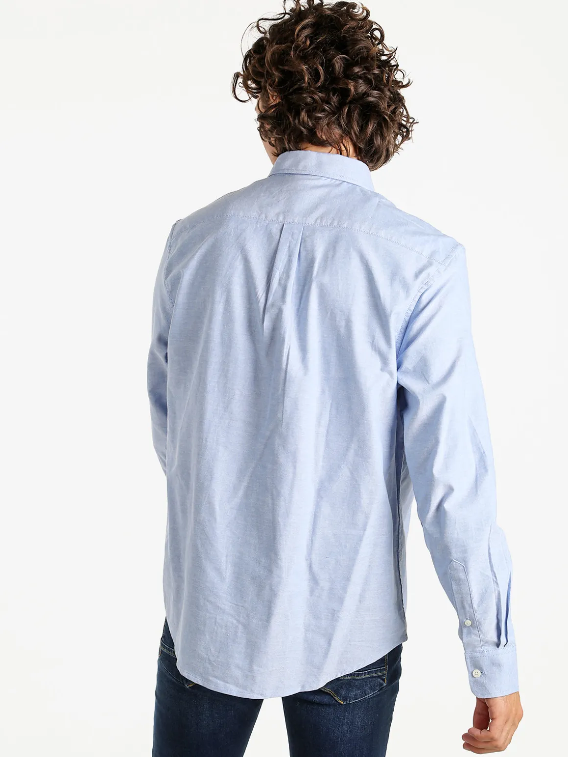 Norway Camicia da uomo in cotone a maniche lunghe - azzurro