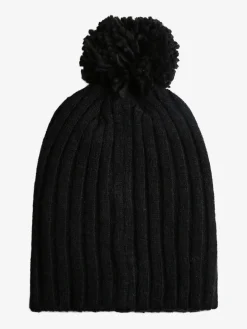 Norway Cappello donna in maglia con pompon - nero