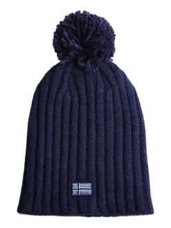 Norway Cappello donna in maglia con pompon - rosa