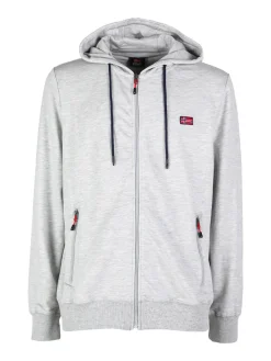 Norway Felpa da uomo con cappuccio e zip