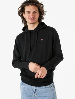 Norway Felpa da uomo con cappuccio in misto cotone - nero