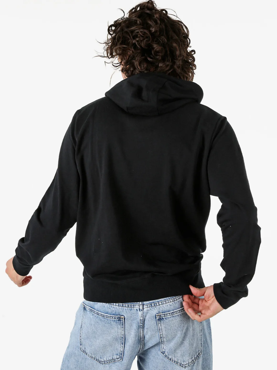 Norway Felpa da uomo con cappuccio in misto cotone - nero