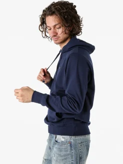Norway Felpa da uomo con cappuccio in misto cotone - blu scuro