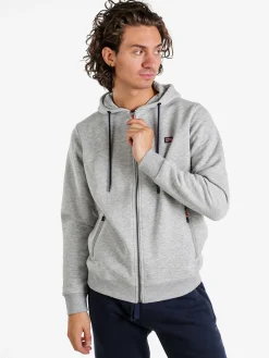Norway Felpa da uomo con cappuccio e zip - grigio