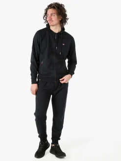 Norway Felpa da uomo full zip con cappuccio - nero