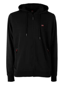 Norway Felpa da uomo full zip con cappuccio - nero