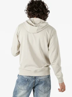 Norway Felpa da uomo full zip con cappuccio - beige