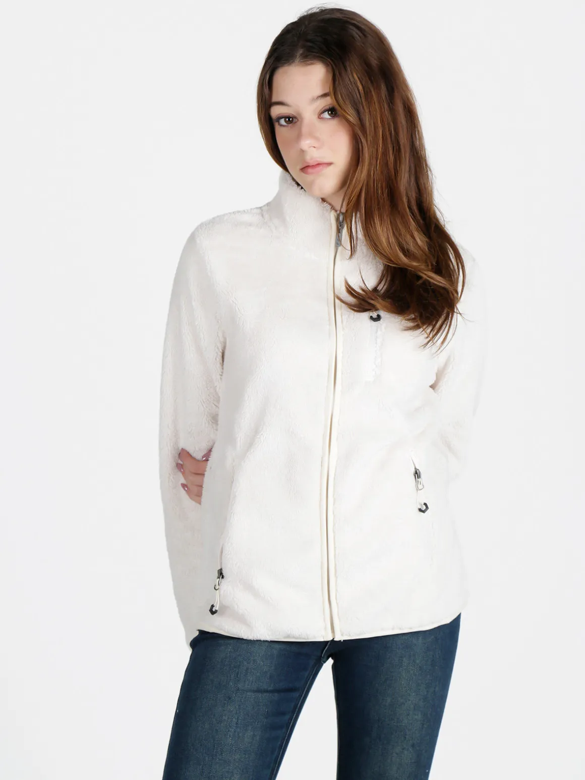 Norway Felpa donna full zip in sherpa