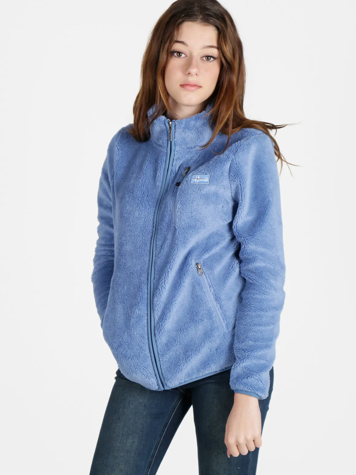 Norway Felpa donna full zip in sherpa