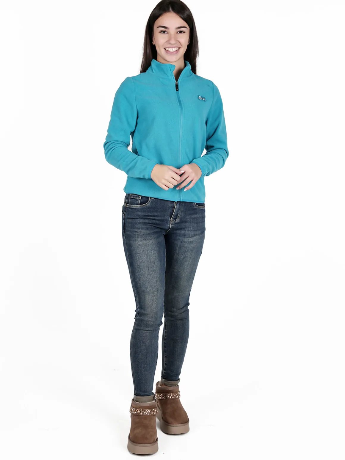 Norway Felpa donna in pile full zip