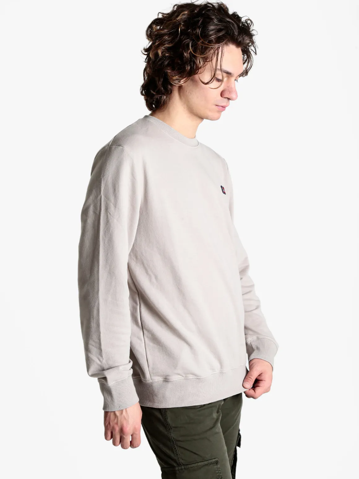 Norway Felpa girocollo da uomo in misto cotone