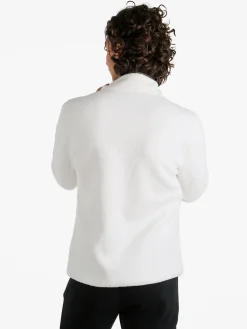 Norway Felpa in pile da uomo con zip intera - bianco