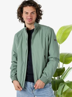 Norway Giacca a vento da uomo con zip - pistacchio