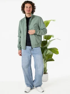 Norway Giacca a vento da uomo con zip - pistacchio