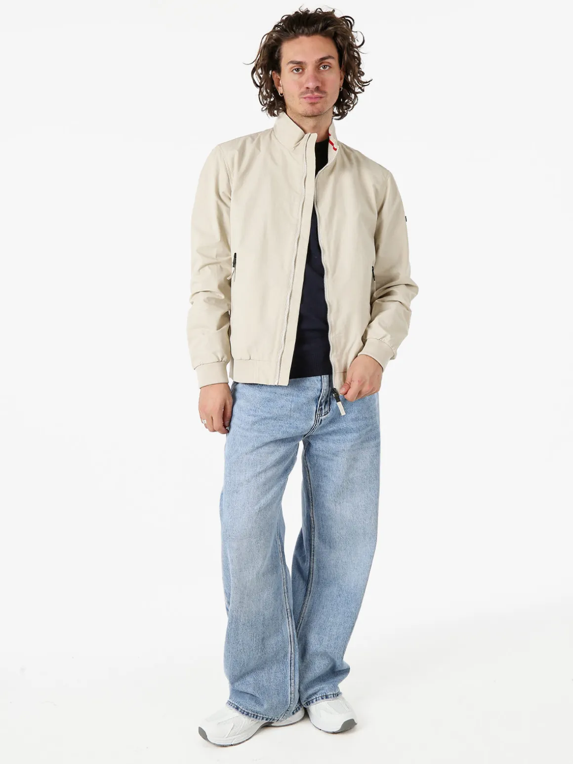 Norway Giacca a vento da uomo con zip - beige