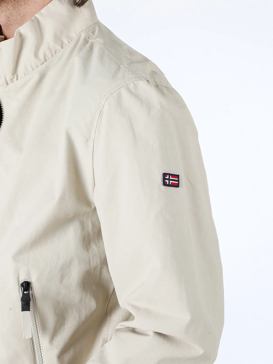 Norway Giacca a vento da uomo con zip - beige