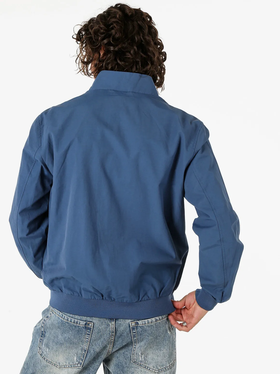 Norway Giacca a vento da uomo con zip - blu