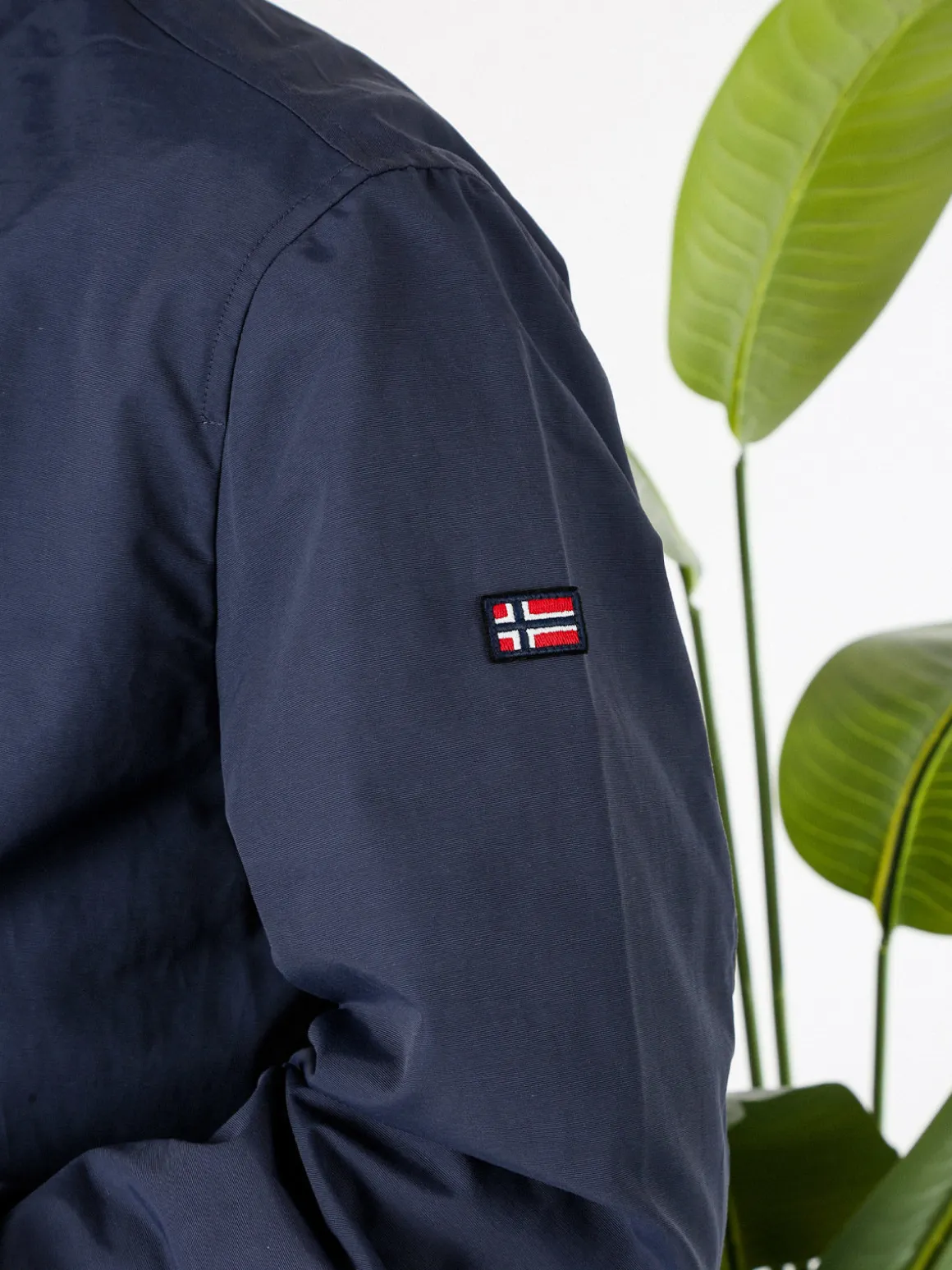 Norway Giacca a vento da uomo con zip - blu scuro