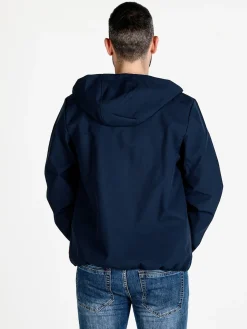Norway Giacca a vento da uomo impermeabile con cappuccio e zip